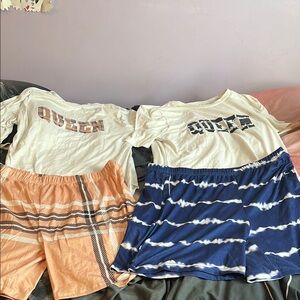 Queen Graphic T-Shirts with Shorts Set
